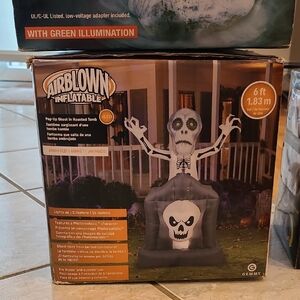 Gemmy Airblown Inflatable Ghost with Green LED